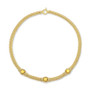 Citrine (5-1/4 ct. t.w.) & White Topaz (7/8 ct. t.w.) Weave Link 18" Collar Necklace set in 14k Gold-Plated Sterling Silver