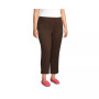 School Uniform Women's Plus Size Mid Rise Pull On Knockabout Chino Crop Pants