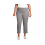 School Uniform Women's Plus Size Mid Rise Pull On Knockabout Chino Crop Pants