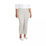 School Uniform Women's Plus Size Mid Rise Pull On Knockabout Chino Crop Pants