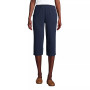 Women's Sport Knit High Rise Elastic Waist Pull On Capri Pants
