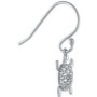 Cubic Zirconia Turtle Drop Earrings in Sterling Silver, Created for Macy's