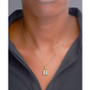 Diamond Padlock 18" Pendant Necklace (1/6 ct. t.w.) in 14k Gold-Plated Sterling Silver, Created for Macy's