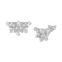 Diamond Frozen Two Elsa Snowflake Stud Earrings (1/5 ct. t.w.) in Sterling Silver