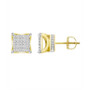 Men's Diamond (1/6 ct. t.w.) Earring Set in 10k Yellow Gold