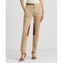Women's Leather-Trim Stretch Sateen Jodhpur Pants
