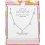 Diamond Accent Droplet 18" Collar Necklace in Sterling Silver