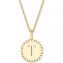 Initial Medallion Pendant Necklace in 14k Gold-Plated Sterling Silver, 18"