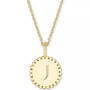 Initial Medallion Pendant Necklace in 14k Gold-Plated Sterling Silver, 18"