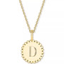 Initial Medallion Pendant Necklace in 14k Gold-Plated Sterling Silver, 18"