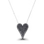 Cubic Zirconia Heart Necklace (2 3/8 ct. t.w.) in Sterling Silver