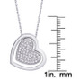 Diamond 1/4 ct. t.w. Heart Pendant Necklace in Sterling Silver