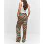 Women's Satin Printed Pants