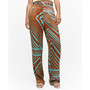 Women's Satin Printed Pants