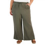 Plus Size Crinkled Wide-Leg Pants, Created for Macy's