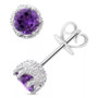 Rhodolite Garnet Stud Earrings (2 ct. t.w.) in Sterling Silver (Also in Amethyst, White Topaz, Citrine, Peridot, & Blue Topaz)