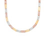 Reversible Greek Key 17" Chain Necklace in 10k Tricolor Gold