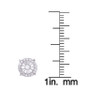 Diamond 1/4 ct. t.w. Round Miracle Plate Stud Earrings in Sterling Silver
