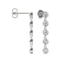 Moissanite Bezel Drop Earrings 1 ct. t.w. Diamond Equivalent in 14k White Gold