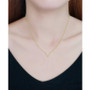 Cubic Zirconia Mini-Chevron 16" Pendant Necklace, Created for Macy's