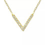 Cubic Zirconia Mini-Chevron 16" Pendant Necklace, Created for Macy's