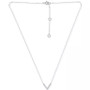 Cubic Zirconia Mini-Chevron 16" Pendant Necklace, Created for Macy's