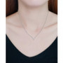 Cubic Zirconia Mini-Chevron 16" Pendant Necklace, Created for Macy's