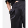 Trendy Plus Size Satin Wide-Leg Pants