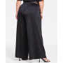 Trendy Plus Size Satin Wide-Leg Pants