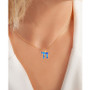 Enamel Chai 18" Pendant Necklace in 14k Gold