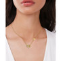 Multi-Gemstone Interlocking Hearts Mom 18" Pendant Necklace (1-1/6 ct. t.w.) in 14k Gold-Plated Sterling Silver