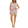 Women's 2-Pc. Printed Ruffled Short Pajamas Set