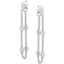 EFFY® Diamond Chain Drop Earrings (1/2 ct. t.w.) in 14k White Gold
