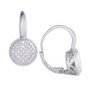 Diamond 1/5 ct. t.w. Round Leverback Earrings in Sterling Silver