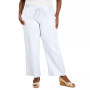 Plus Size Gauze Drawstring Pants, Created for Macy's