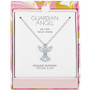 Diamond Accent Angel Pendant Necklace in Sterling Silver, 16" + 2" extender