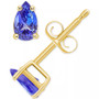 Tanzanite Pear-Shape Stud Earrings (3/8 ct. t.w.) in 14k Gold (Also in Emerald, Ruby & Sapphire)