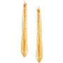 Draped Oval Hoop Earrings in 14k Gold
