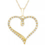 Diamond Heart 18" Pendant Necklace (1/4 ct. t.w.)