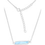 Larimar Parallelogram Bar 18" Pendant Necklace (4 ct. t.w.) in Sterling Silver