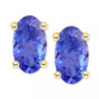 Sapphire Oval-Cut Stud Earrings (3/4 ct. t.w.) in 14k Gold (Also in Emerald, Ruby, & Tanzanite)