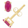 Sapphire Oval-Cut Stud Earrings (3/4 ct. t.w.) in 14k Gold (Also in Emerald, Ruby, & Tanzanite)