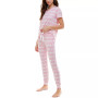 V-Neck T-Shirt & Jogger Pants Pajama Set