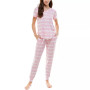V-Neck T-Shirt & Jogger Pants Pajama Set