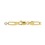Cultured Freshwater Keshi Pearl (5-7mm) Paperclip Link 18" Statement Necklace in 18k Gold-Plated Sterling Silver