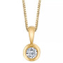 Diamond (1/10 ct. t.w.) Energy Pendant in 14k White, Yellow or Rose Gold