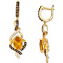 Cinnamon Citrine (2 ct. t.w.) & Diamond (3/4 ct. t.w.) Drop Earrings in 14k Gold