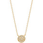 Cubic Zirconia Smiley 18" Pendant Necklace in 18k Gold-Plated Sterling Silver, Created for Macy's