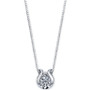 Diamond Accent Pendant Necklace in 14k White Gold