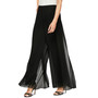 Wide-Leg Chiffon Pants